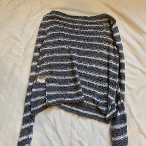 Stripped cropped sweater